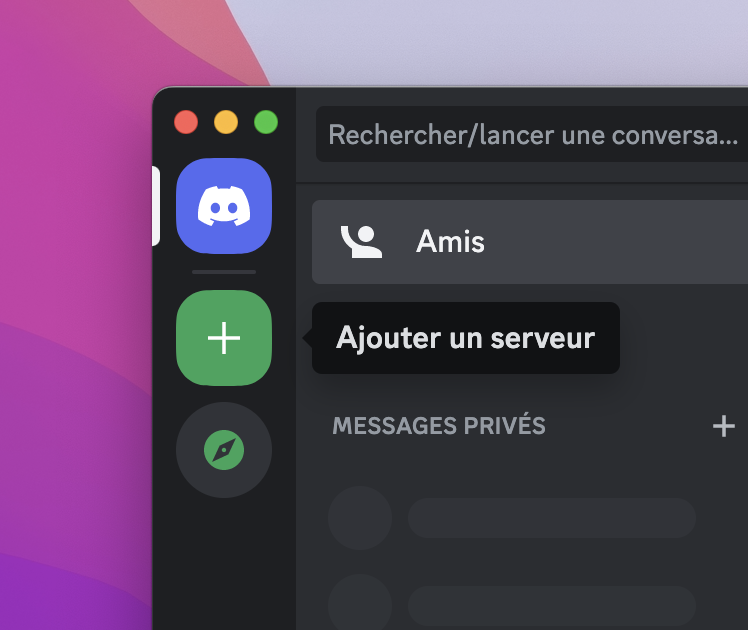 Discord : bouton pour ajouter un serveur